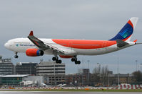 OY-VKG @ EGCC - Arriving back of Hadj lease to Garuda. - by MikeP