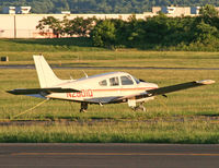 N2901Q @ JVU - A lone Piper Warrior looks out into the setting sun. - by Daniel L. Berek