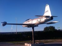 N10265 - T-33A tail 58-0542 aka N10265, mounted outside the JROTC Gen C Powell Hall on Hwy 67 in San Angelo TX - by Michael Baur