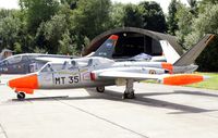 MT-35 @ EBBE - Special paint.The Last Wistling Turtle,under cockpit.The last ot the many,on wings.Belgian Air Force.Preserved.Open door Beauvechain. - by Robert Roggeman