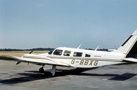 G-BBXG @ EGLK - PA-34 Seneca 200 seen at Blackbushe in the Summer of 1976. - by Peter Nicholson
