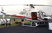 G-BOOV @ EGLF - Aerospatiale AS355F2 at the 1988 Farnborough Airshow. - by Malcolm Clarke