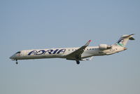 S5-AAK @ EBBR - arrival of flight JP376 to rwy 25L - watch sticker left to front door - by Daniel Vanderauwera