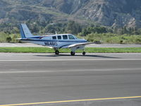 N6461D @ SZP - 1982 Beech B36TC TURBO BONANZA, Continental TSIO-520-UB 300 Hp, takeoff roll Rwy 22 - by Doug Robertson