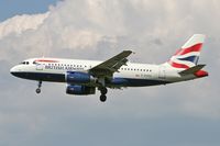 G-EUPU @ EGNT - Airbus A319-131. On approach to Rwy 25 at Newcastle Airport. - by Malcolm Clarke