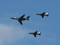 G-FRAF @ EGOS - with Hawk T1's  XX159 and XX281 - by Chris Hall