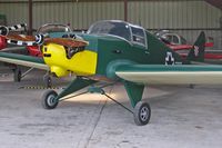 G-AGFT @ EGBR - AVIA FL3. A very rare aircraft built in 1941 by A.V.I.A. (Anonima Vercellese Industria Aeronautica) in Vercelli, North Italy. It had its first post restoration flight at Breighton earlier this year following legal wrangling regarding its Croatian military - by Malcolm Clarke