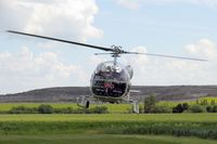 G-BFEF @ EGCJ -  Agusta Bell 47G-3B-1. At Sherburn's May Fly-in in 2002. - by Malcolm Clarke