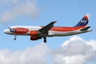 G-SUEW @ EGNT - Airbus A320-214. On approach to Rwy 25 at Newcastle Airport. - by Malcolm Clarke