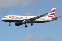 G-BUSK @ EGNT - Airbus A320-211. On approach to Rwy 25 at Newcastle Airport. - by Malcolm Clarke