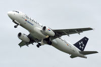 EC-ILH @ LOWL - Star Alliance (Spainair) Airbus A320-232 after take-off in LOWL/LNZ - by Janos Palvoelgyi