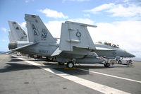166623 - well chain dow n on the deck of the USS george washington