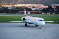 OE-LVC @ LOWI - Austrian arrows Fokker 100