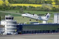 D-BOBY @ EDDR - Cirrus Airlines DHC8-102 departing Saarbrücken - by FBE
