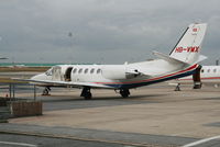 HB-VMX @ EBBR - parked on General Aviation apron - by Daniel Vanderauwera