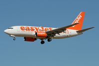 G-EZJC @ EGNT - Boeing 737-73V. On approach to Rwy 25 at Newcastle Airport. - by Malcolm Clarke