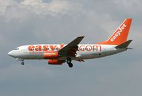 G-EZJX @ EGNT - Boeing 737-73V. On approach to Rwy 25 at Newcastle Airport. - by Malcolm Clarke