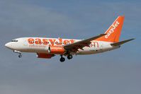 G-EZKA @ EGNT - Boeing 737-73V on approach to Rwy 25 at Newcastle Airport. - by Malcolm Clarke