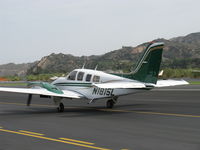 N1815L @ SZP - 1976 Beech 58P BARON, two Continental TSIO-520-LB1C 310 Hp each, air from turbosuperchargers pressurizes cabin to 3.6 psi differential. taxi - by Doug Robertson