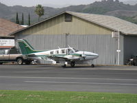 N1815L @ SZP - 1976 Beech 58P BARON, two Continental TSIO-520-LB1C 310 Hp each, air from turbosuperchargers pressurizes cabin to 3.6 psi differential. - by Doug Robertson