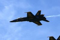 163093 @ DVN - Blue Angels at the Quad Cities Air Show, and I'm shooting into the sun. - by Glenn E. Chatfield