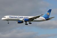 G-FCLA @ EGNT - Boeing 757-28A on approach to Rwy 07 at Newcastle Airport. - by Malcolm Clarke