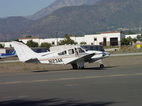N123AK @ POC - Enroute hanger - by Helicopterfriend