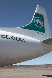 C-GLBA @ CYZF - Buffalo Airways L-188