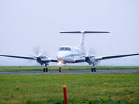 G-OEAS @ EGGP - Beech B200 Super King Air, European Air Services Ltd - by Chris Hall