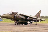 ZD345 @ EGTC - British Aerospace Harrier GR5 from RAF HOCU/No 20(R) Sqn, RAF Wittering at the airshow celebrating the 50th Anniversary of Cranfield's College of Aeronautics in 1996. - by Malcolm Clarke