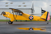 G-BSFD @ EGBG - 1946 Piper J3C-65 at Leicester on the All Hallows Day Fly-in - by Terry Fletcher