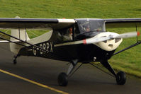 G-BRPX @ EGBG - 1945 Taylorcraft BC12D at Leicester on the All Hallows Day Fly-in - by Terry Fletcher