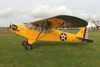 G-BSFD @ EGBG - 1946 Piper J3C-65 at Leicester on the All Hallows Day Fly-in - by Terry Fletcher