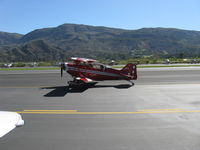 N110BK @ SZP - 2007 Aviat PITTS S-2C, Lycoming AEIO-540-D4A5 260 Hp, taxi - by Doug Robertson