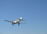 N36DY @ SZP - 1972 Beech A36 BONANZA, Continental IO-520 285 Hp, tri-blade prop, on final for Rwy 22 - by Doug Robertson