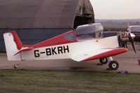 G-BKRH @ EGTC - Brugger Colibri MB2 at Cranfield Airport in 1988. - by Malcolm Clarke