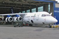 G-LUXE @ EGTC - British Aerospace BAe-146-301ARA at Cranfield Airport in 2005. Ex BAe146-100 G-SSSH cn E1001. Employed in atmospheric investigations and research.  - by Malcolm Clarke