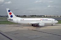 YU-ANJ @ EGLL - Boeing 737-3H9 taxying to stand at London Heathrow in 2008. - by Malcolm Clarke