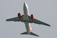 G-EZJC @ EGNT - Boeing 737-73V on take-off at Newcastle, UK. - by Malcolm Clarke