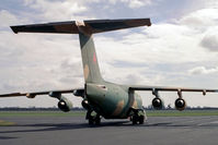 G-BSTA @ EGTC - British Aerospace BAe146-100 at Cranfield, UK. March 1989. - by Malcolm Clarke
