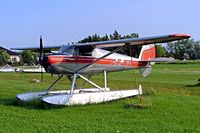 C-FJED @ CKC5 - Luscombe 8E Silvaire Deluxe [5868] Selkirk~C 25/07/2008. Seen here at Selkirk Sea Plane Base. - by Ray Barber