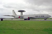 LX-N90445 @ EGXW - Boeing E-3A Sentry. From NAEWF, Geilenkirchen and seen at RAF Waddington's Photocall 94. - by Malcolm Clarke