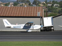N8302X @ SZP - 1961 Cessna 172C, Continental O-300 145 Hp, taxi - by Doug Robertson