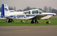 G-OPPL @ EGTC - Gulfstream American Gulfstream AA-5A at Cranfield Airport. - by Malcolm Clarke