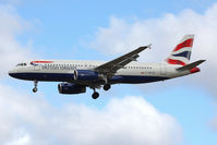 G-EUYB @ EGNT - A320-232 on approach to rwy 25 at Newcastle Airport. - by Malcolm Clarke