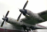 G-APRL @ EGBE - Armstrong Whitworth AW650 Argosy 101 at the Midland Air Museum, Coventry - by Malcolm Clarke