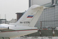 RA-67216 @ EBBR - parked on General Aviation apron