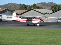 N2148G @ SZP - 1958 Cessna 182A SKYLANE, Continental O-470 230 Hp, landing roll Rwy 04 - by Doug Robertson
