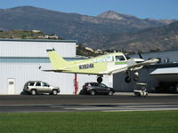N3824R @ SZP - 1980 Beech C24R SIERRA 200, Lycoming O&VO-360 200 Hp, landing Rwy 04 - by Doug Robertson