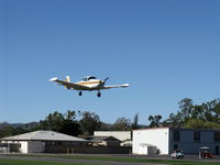 N765EK @ SZP - 1947 North American NAVION, Continental E225, tip tanks, many mods, landing Rwy 04 - by Doug Robertson